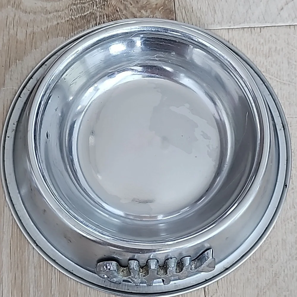Dead Fish Cat Bowls Set of Two (2)